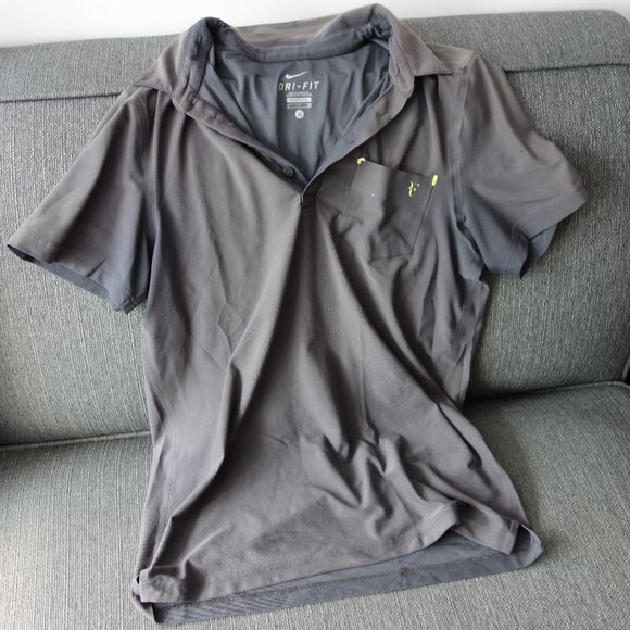 Nike RF (Roger Federder) Dri-Fit Grey Tennis Polo Size S - Picture 1 of 5
